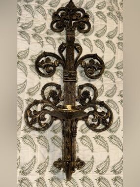 Vintage HOMCO 4776 Gold Wall Sconce 1972 Classic Vintage - Home Interior